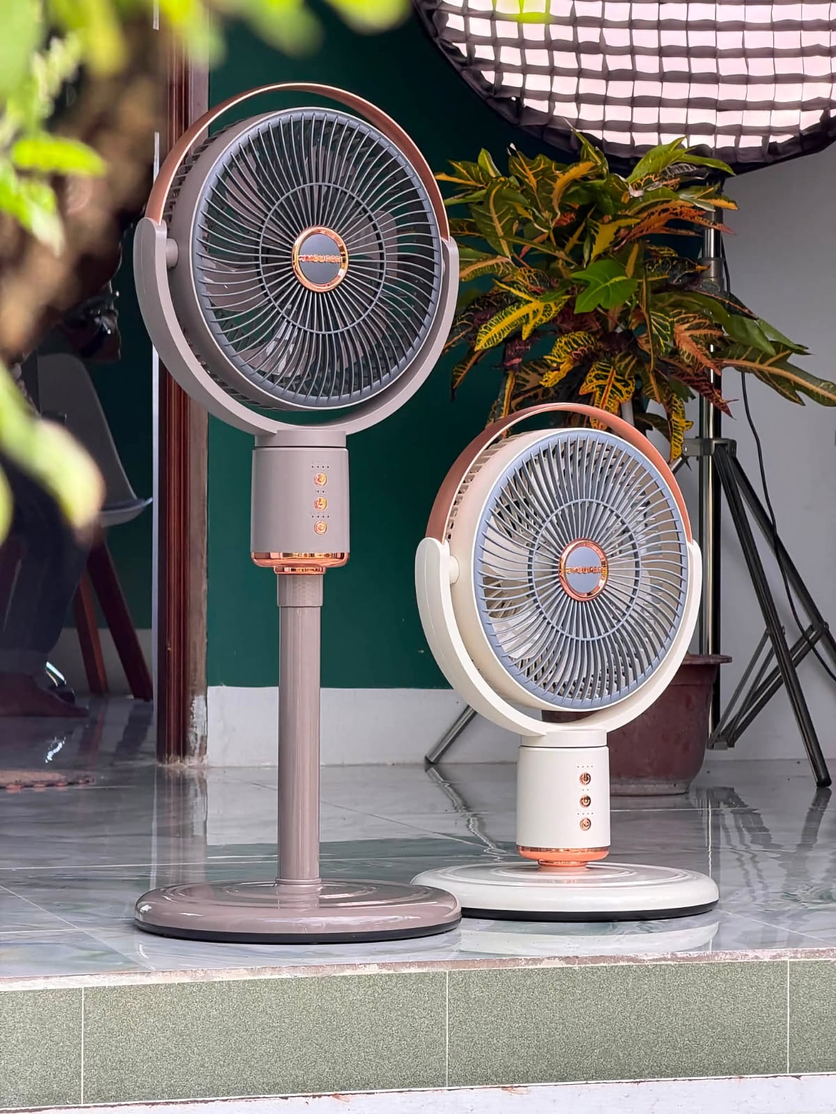 2-in-1 rechargeable air circulator fan