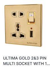 Super Star Ultima  Glod Gang 6 Pin Multi Socket