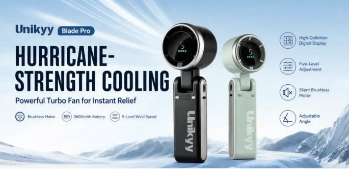 Unikyy Blade Pro Handheld Portable Turbo Fan